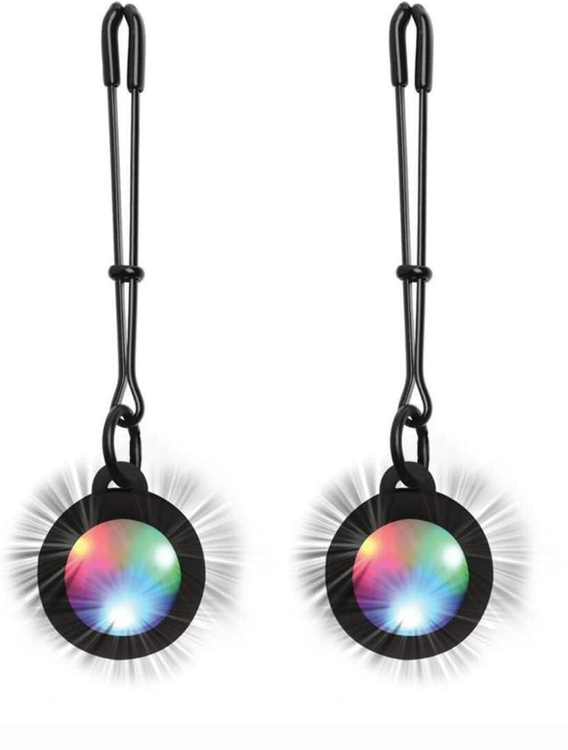 SILICONE LIGHT UP TWEEZER NIPPLE CLAMPS