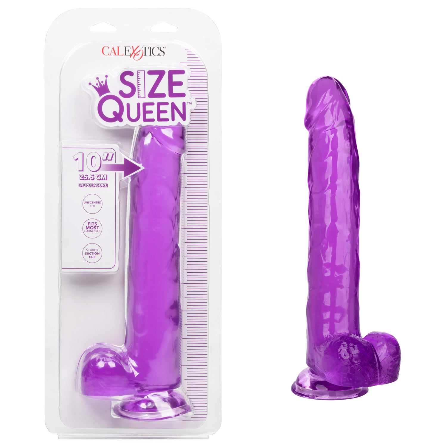 SIZE QUEEN 10"/25.5 CM - PURPLE
