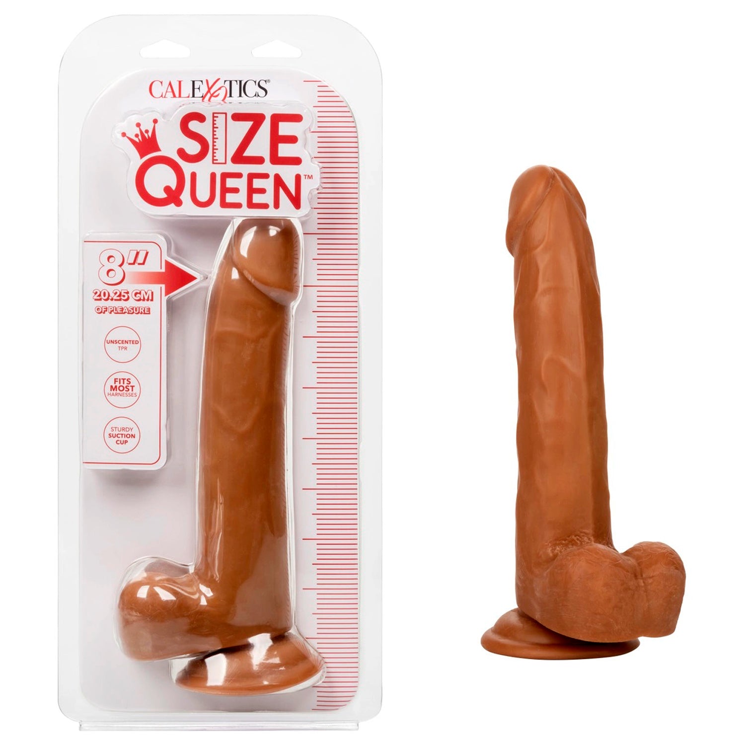 SIZE QUEEN™ 8"/20.25 CM - BROWN