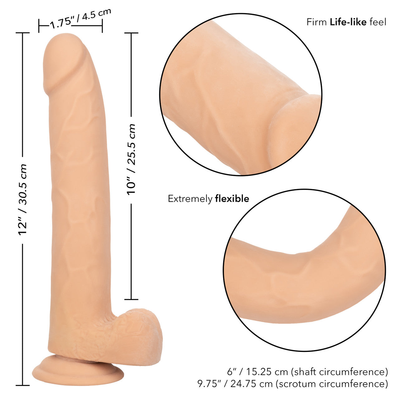 SIZE QUEEN 10"/25.5 CM - IVORY