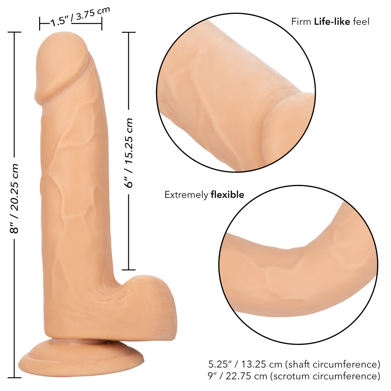 SIZE QUEEN™ 6"/15.25 CM - IVORY