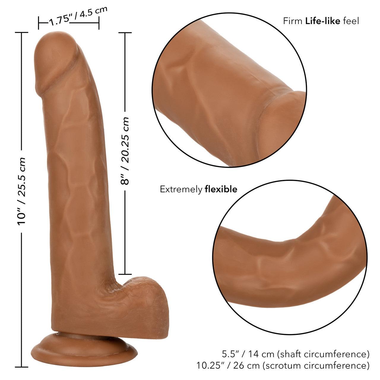 SIZE QUEEN™ 8"/20.25 CM - BROWN