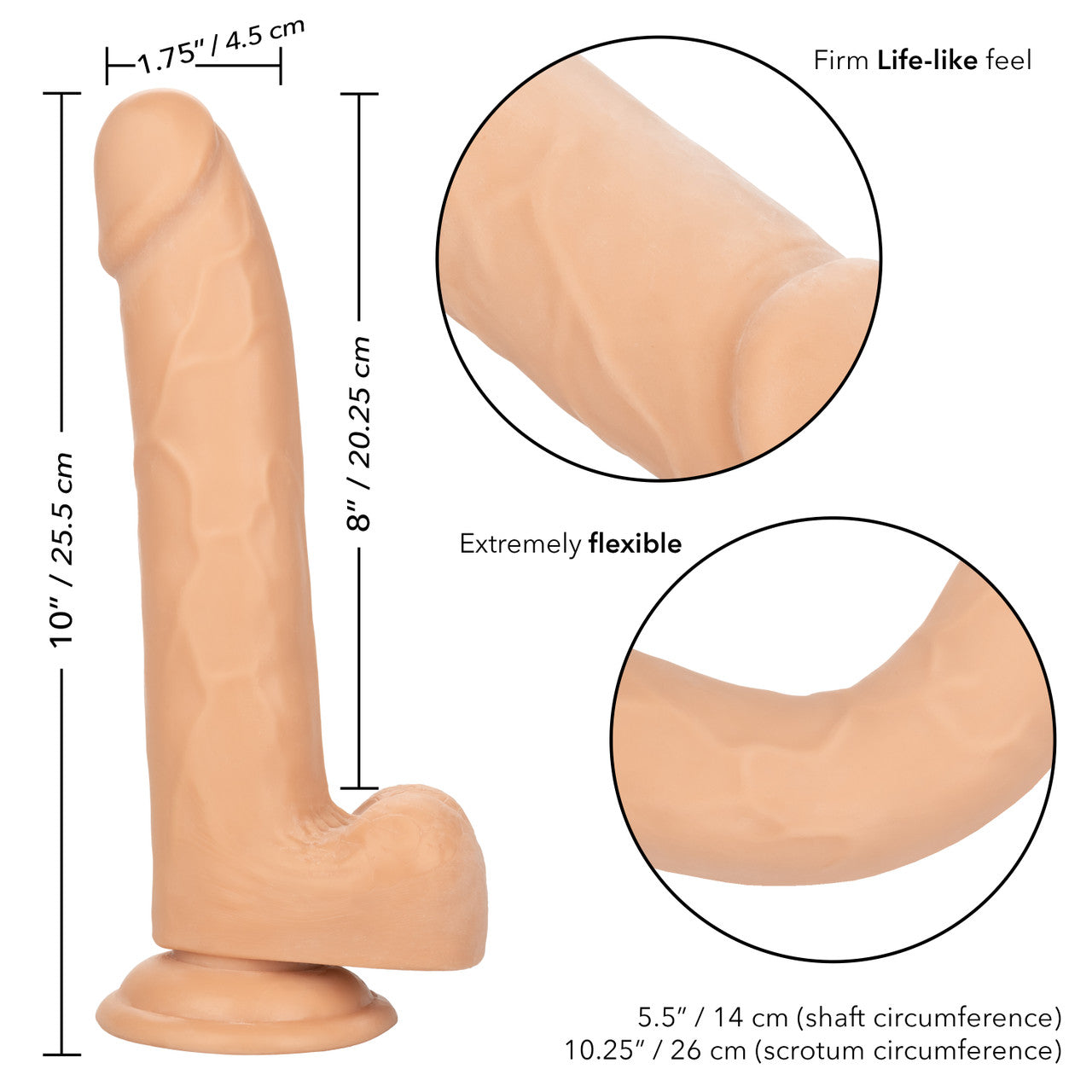 SIZE QUEEN™ 8"/20.25 CM - IVORY