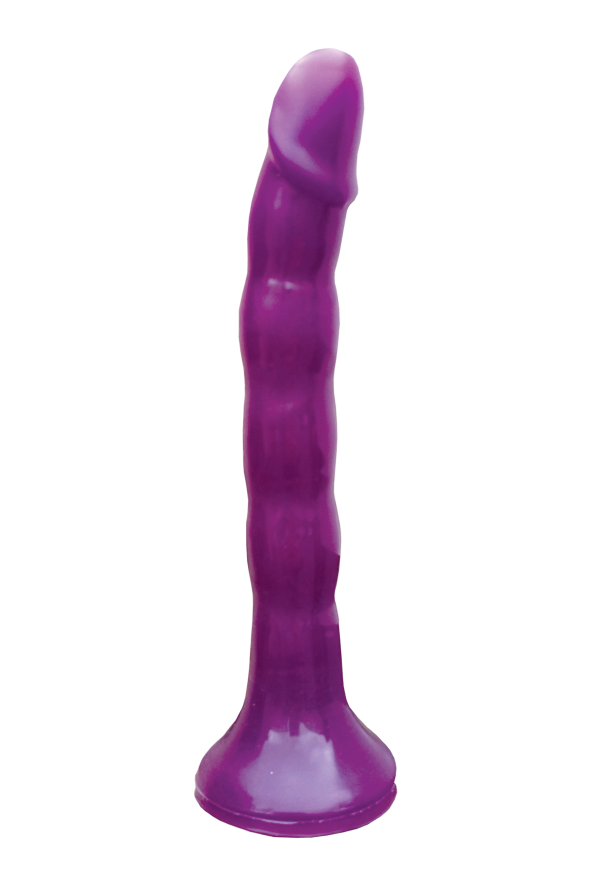 SKINNY ME STRAP ON DILDO WITH HARNESS 7" - MORADO
