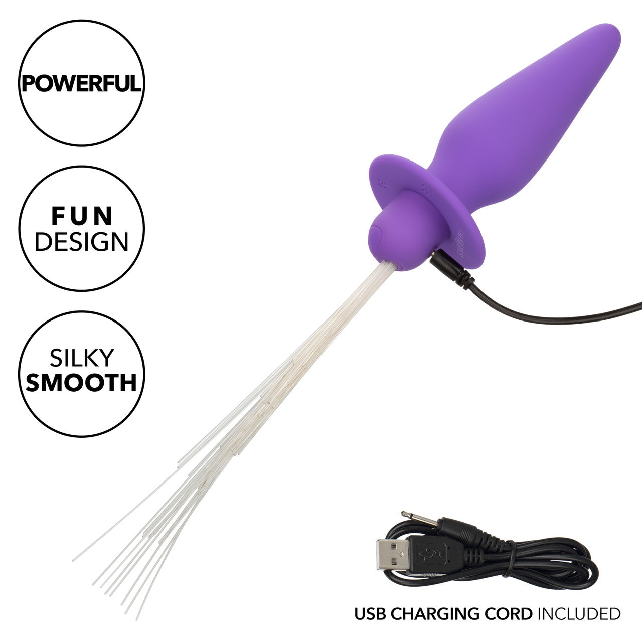 SOUTHERN LIGHTS VIBRATING LIGHT UP ANAL PROBE - MORADO