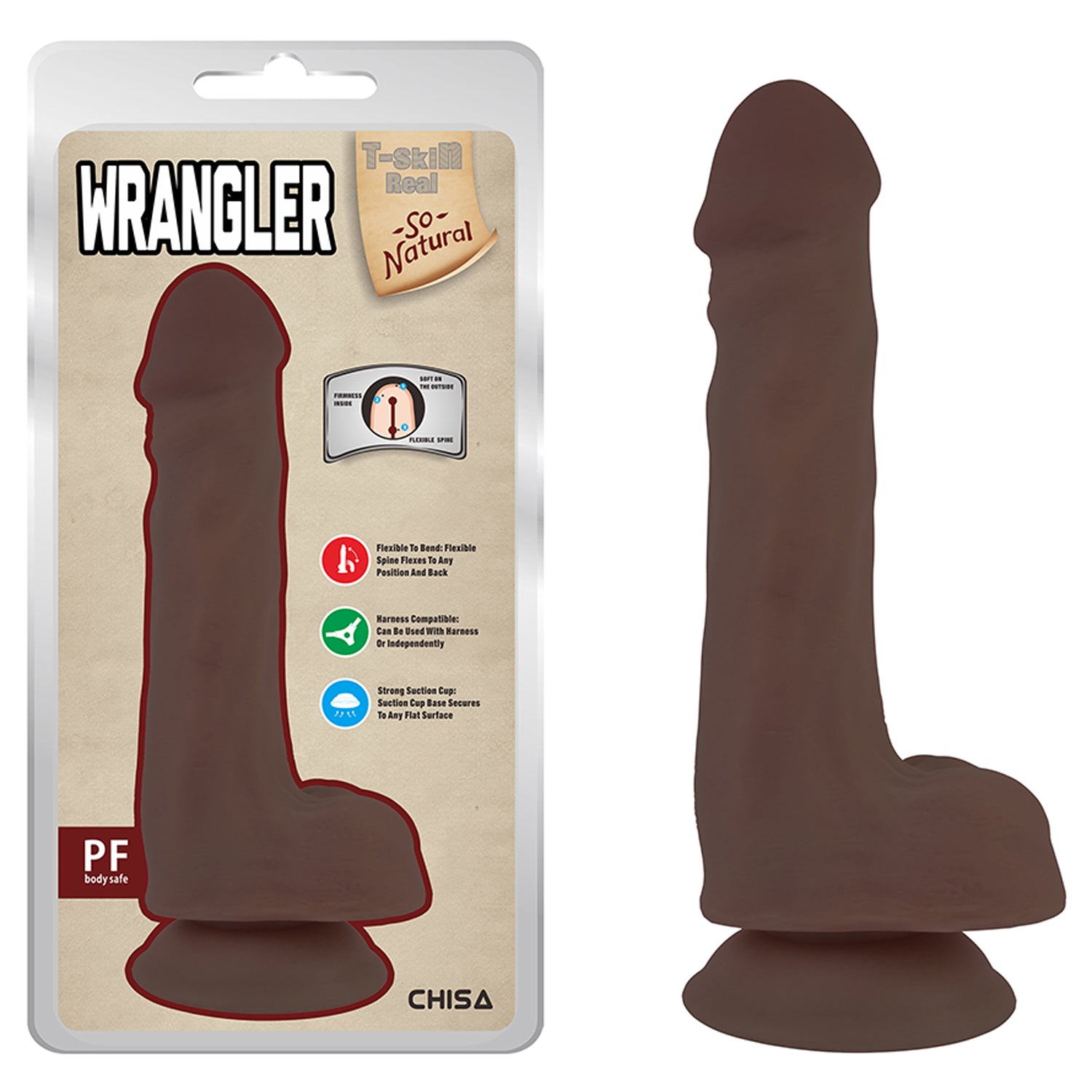 T-SKIN REAL WRANGLER - CAFÉ