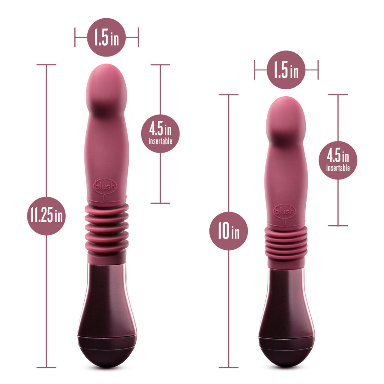 TEMPTASIA TRIXIE THRUSTING DILDO - VINO