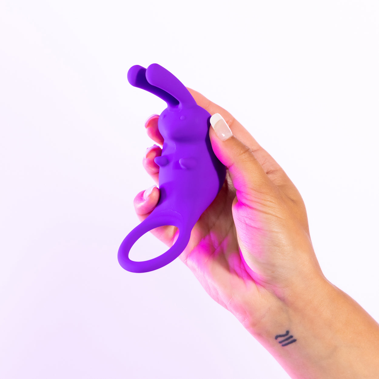 THE COCK HOPPER COCK RING AND BULLET VIBRATOR - MORADO