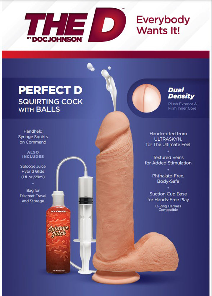 THE D - PERFECT D - SQUIRTING 7 INCH WITH BALLS