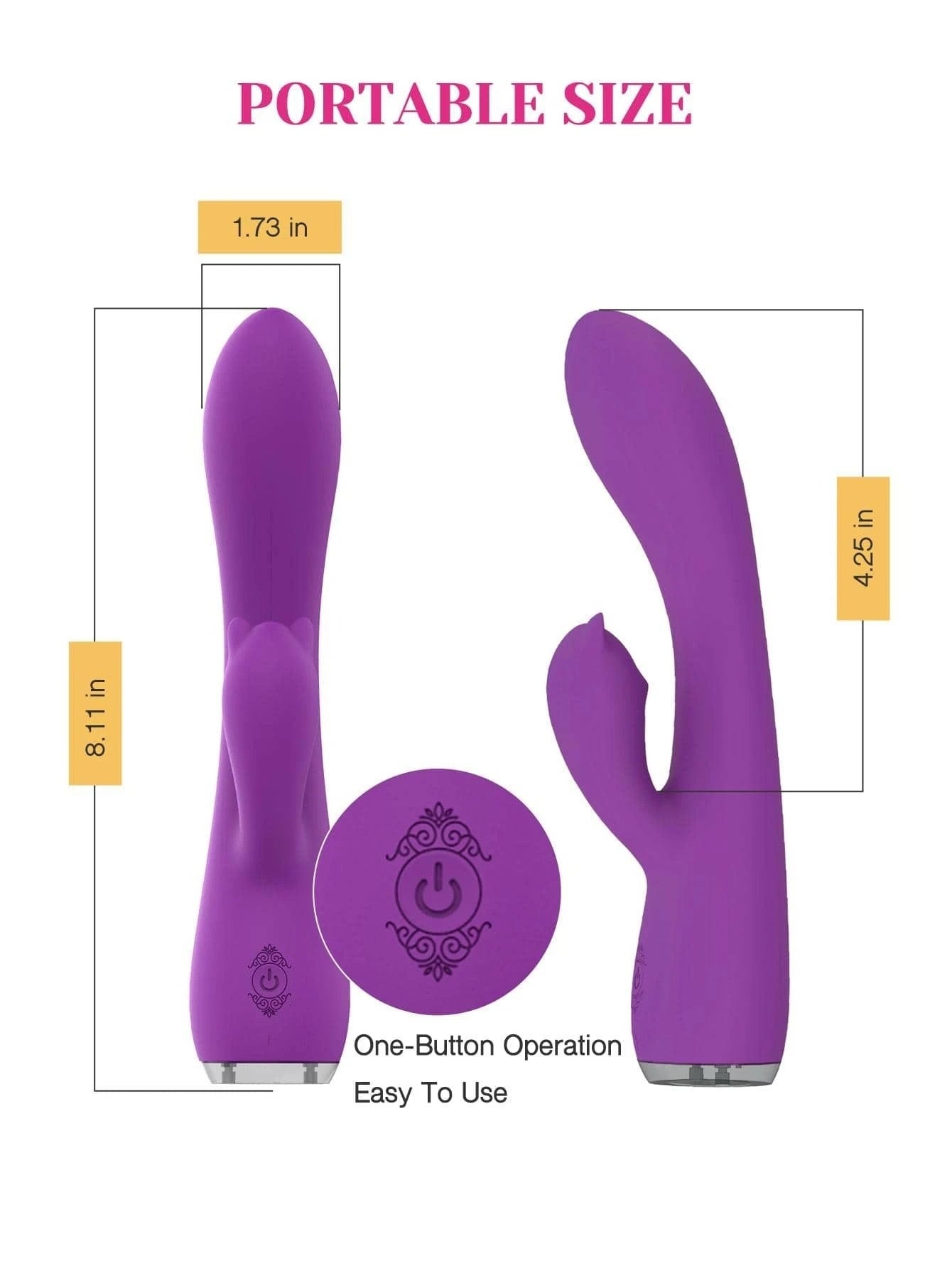 TRACY'S DOG NIGHT ELF RABBIT VIBRATOR - MORADO