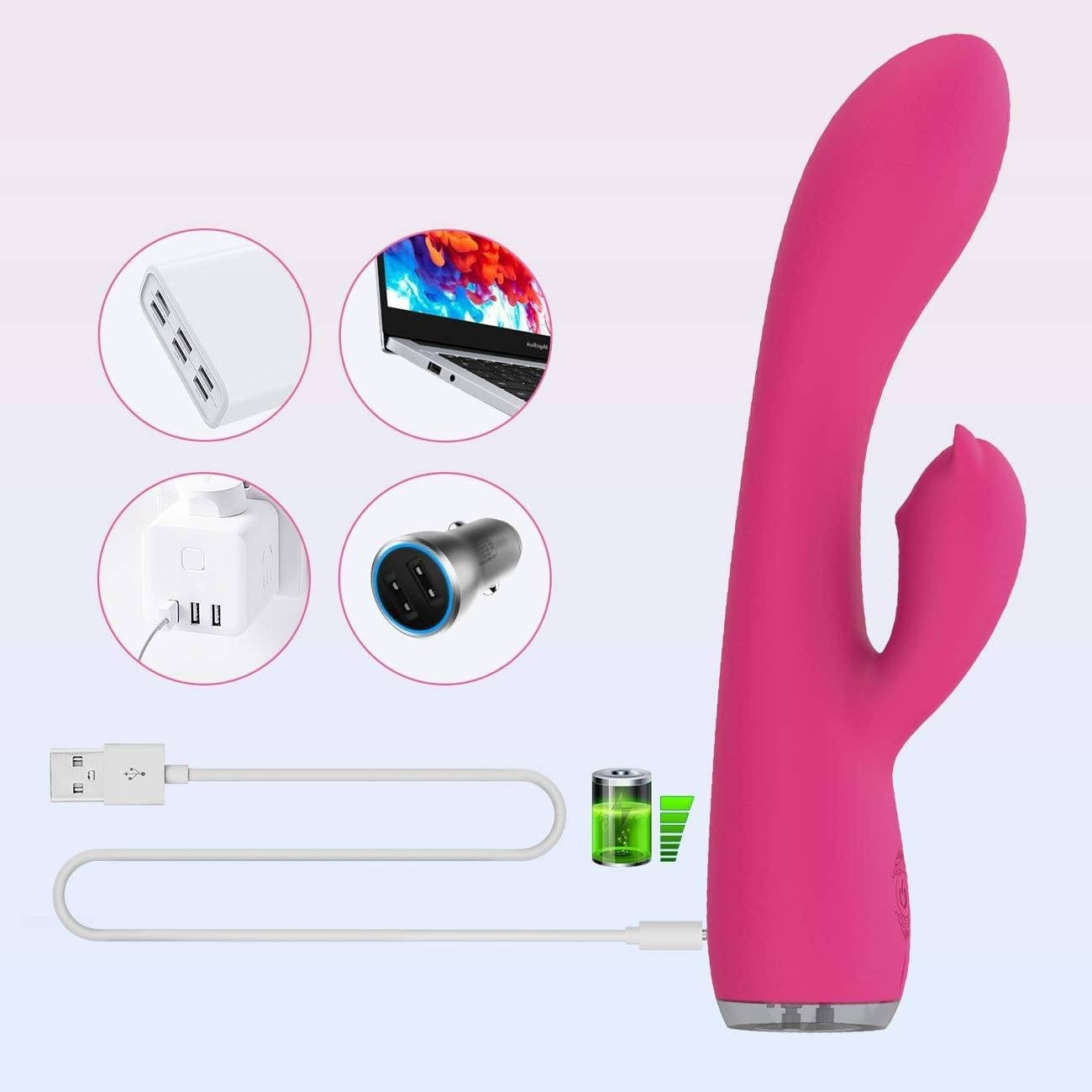 TRACY'S DOG NIGHT ELF RABBIT VIBRATOR - ROSA