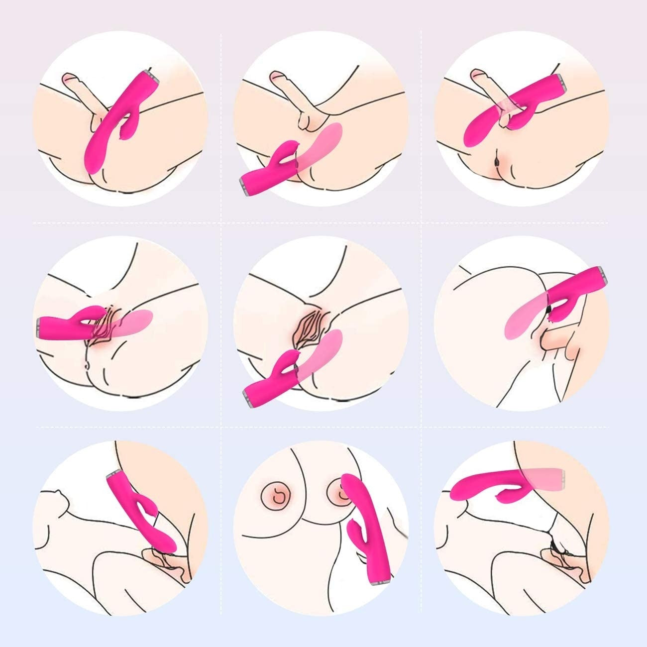 TRACY'S DOG NIGHT ELF RABBIT VIBRATOR - ROSA