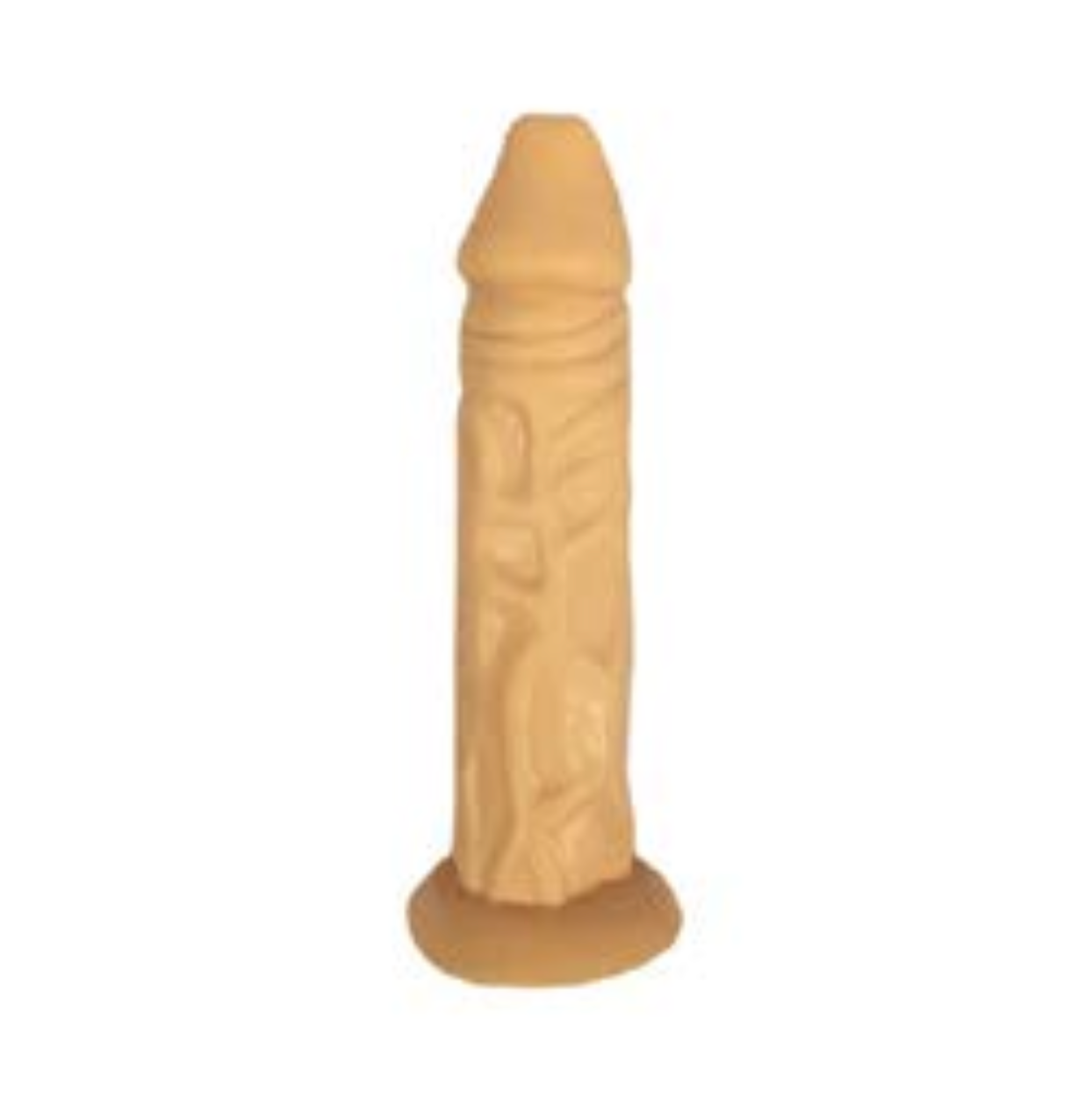 DILDO NACIONAL 8.25 INCH CON TEXTURA - CARNE