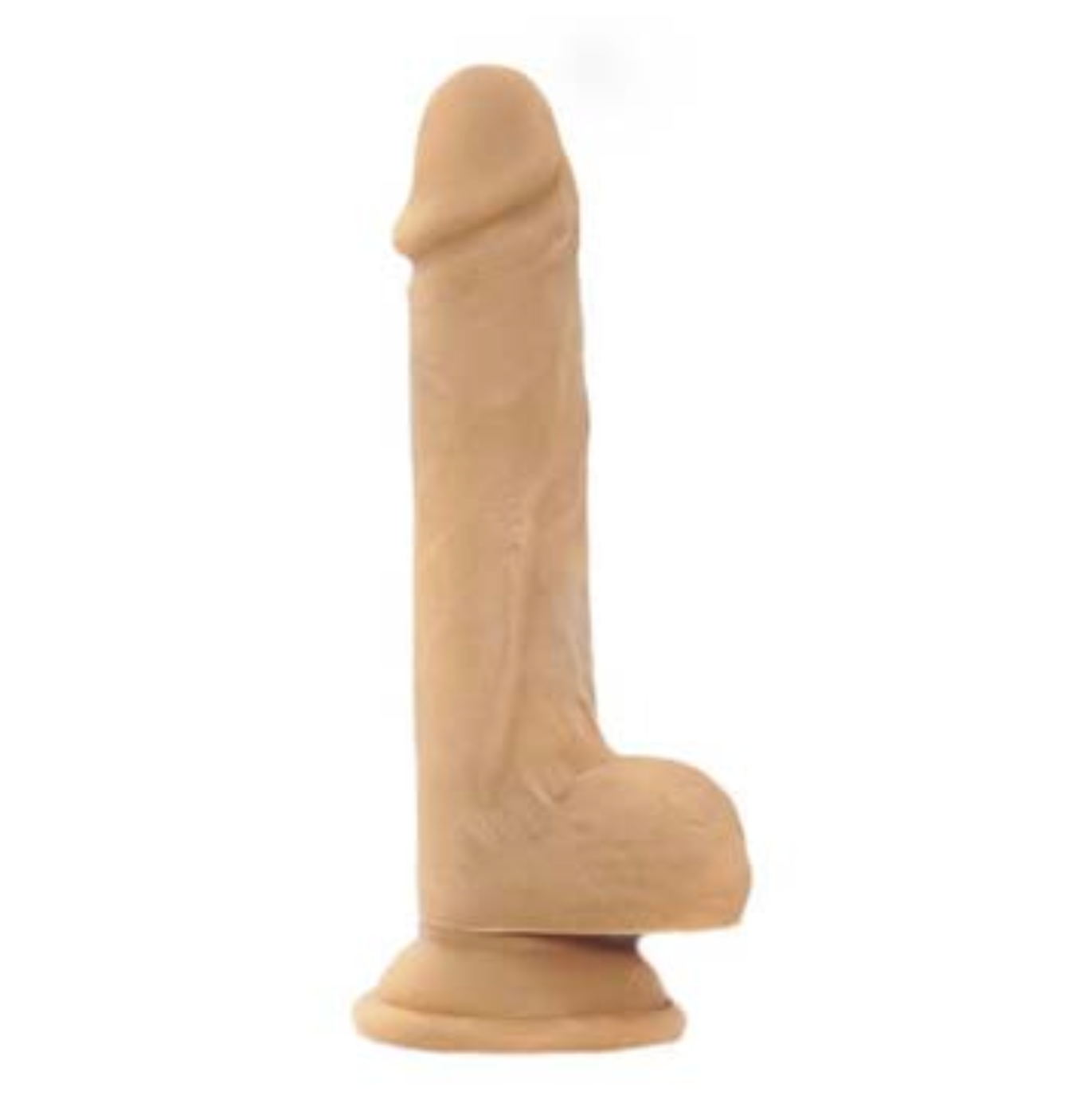DILDO NACIONAL W BALLLS  6 INCH - CARNE