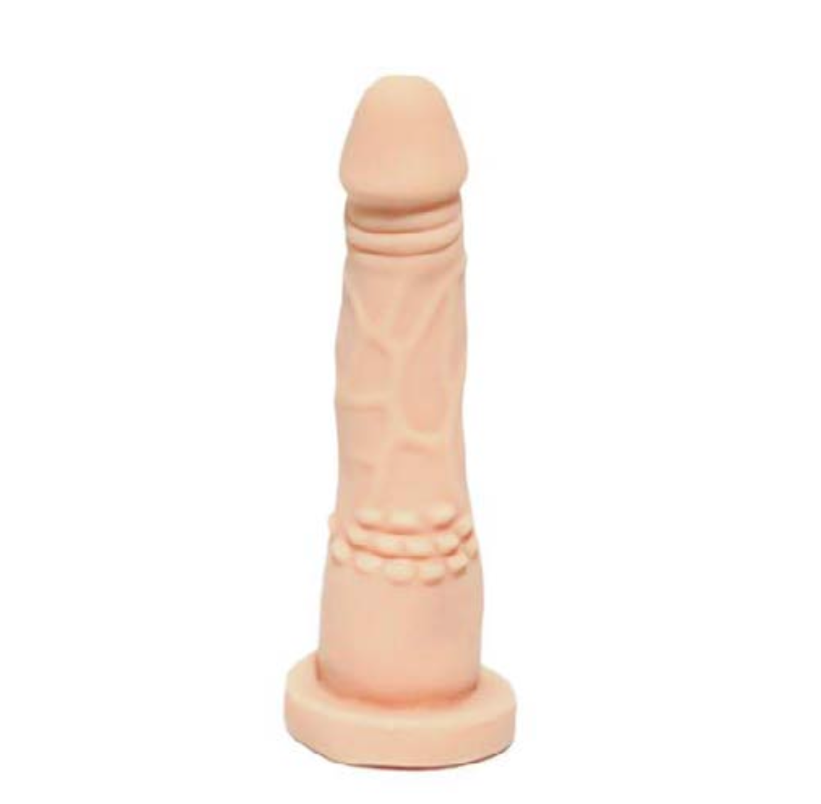 DILDO NACIONAL BASE TEXTURIZADA - CARNE