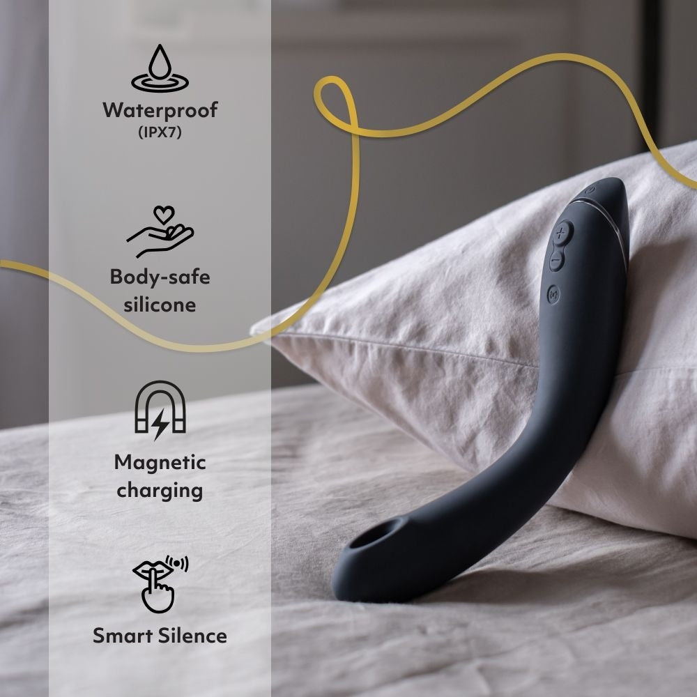 WOMANIZER OG G-SPOT AIR STIMULATOR IN SLATE - DARK GRAY