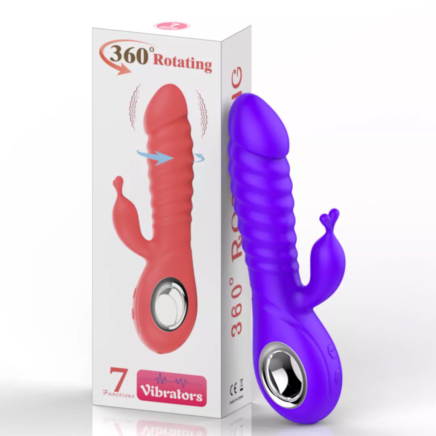 360 ROTATING 7 FUNCTIONS PURPLE RECHARGABLE