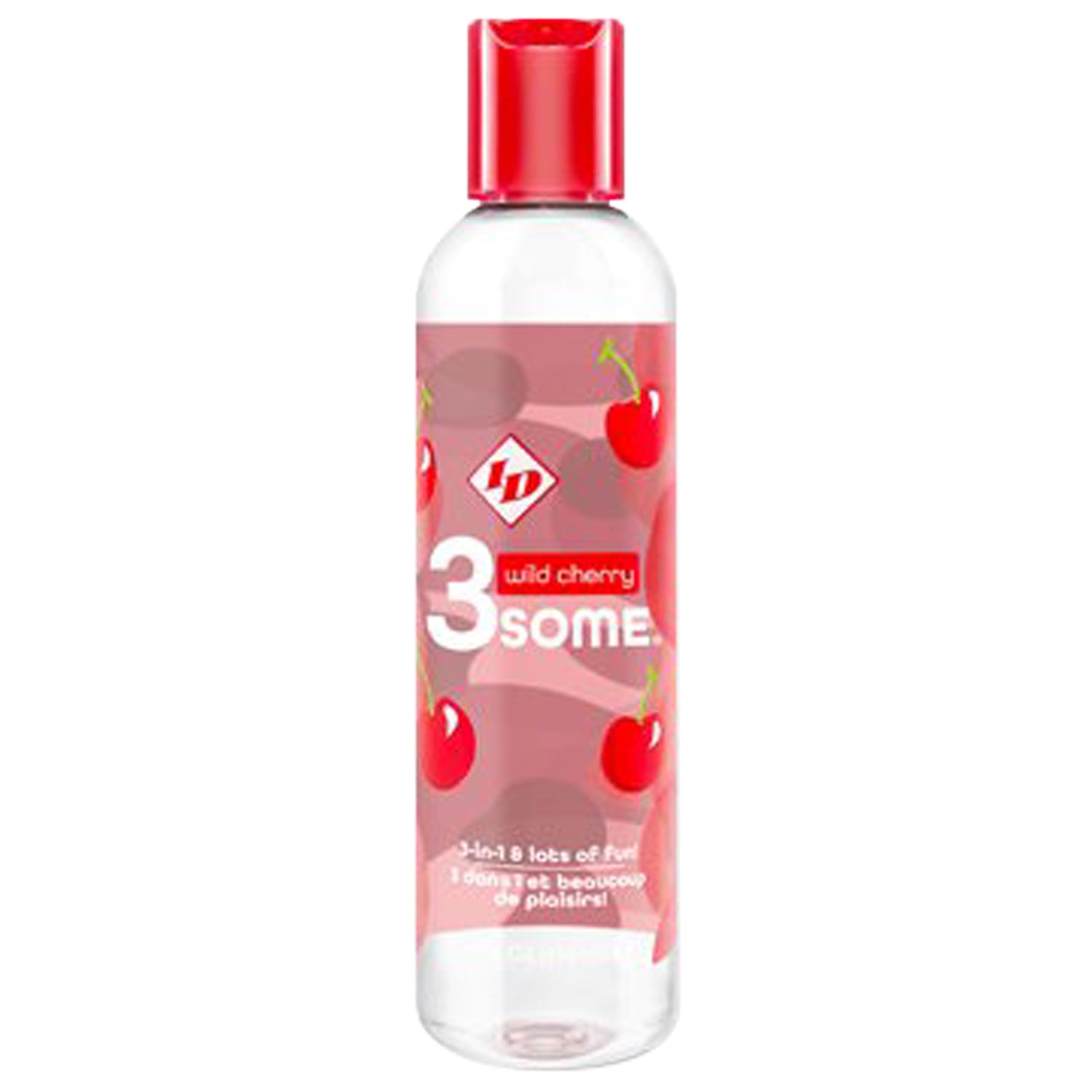 3SOME 3-IN-1 LUBRICANT - WILD CHERRY 4 FL. OZ.
