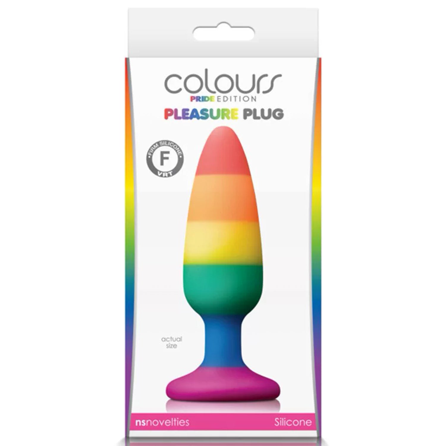 COLOURS - PRIDE EDITION - PLEASURE PLUG - MEDIUM - RAINBOW