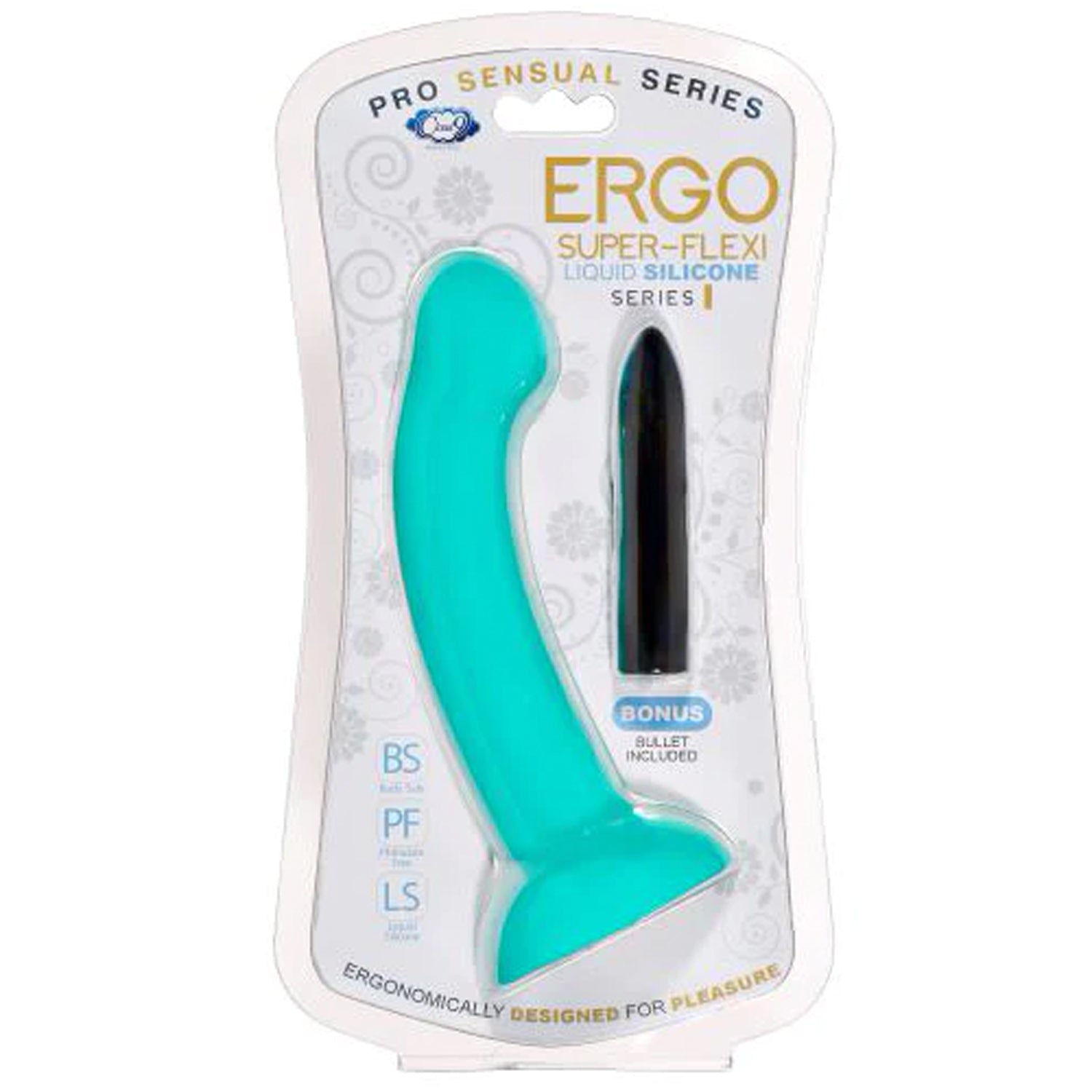 ERGO SUPER FLEXI I DONG SOFT AND FLEXIBLE LIQUID SILICONE WITH VIBRATOR - TEAL