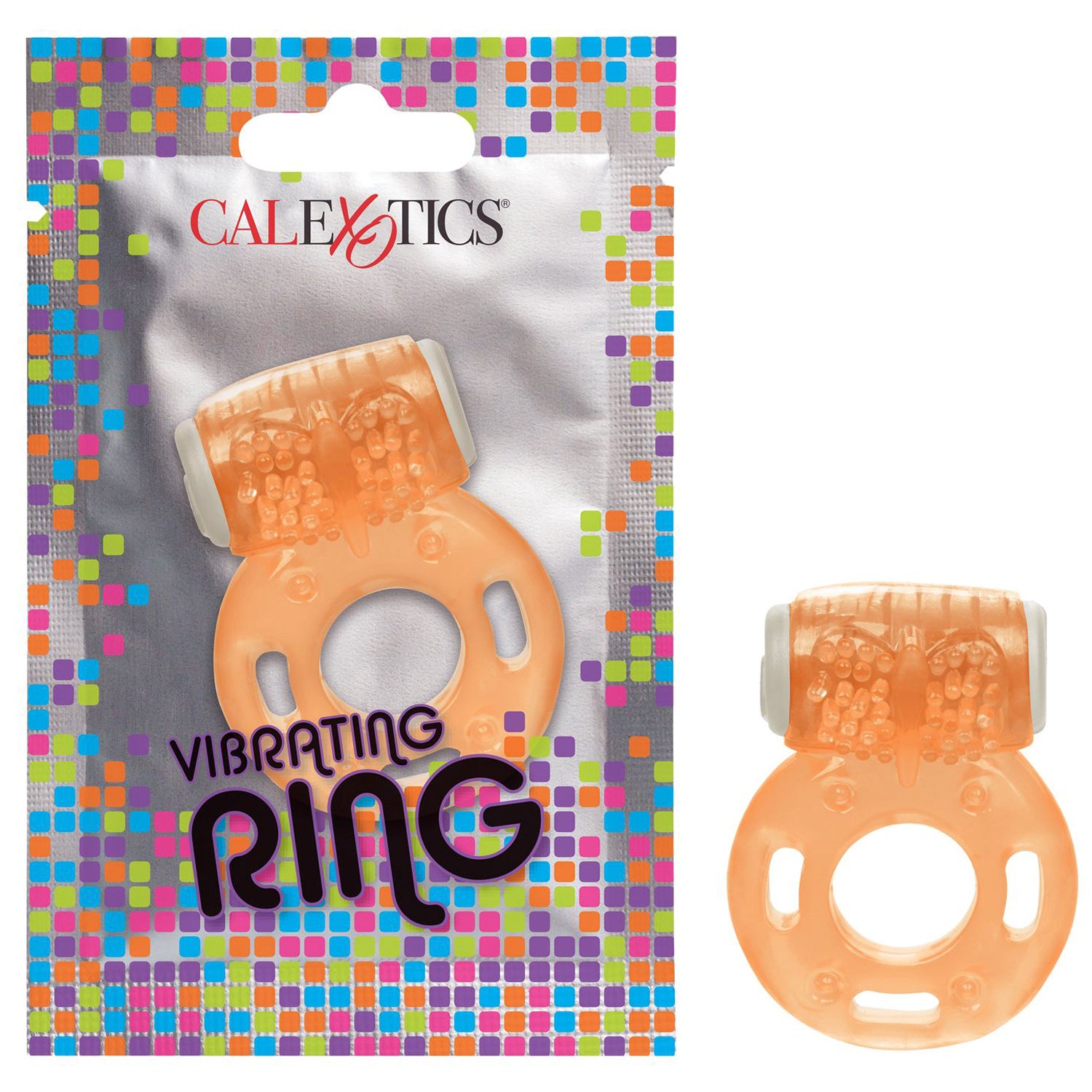 CALEXOTICS FOIL PACK VIBRATING RING -NARANJA