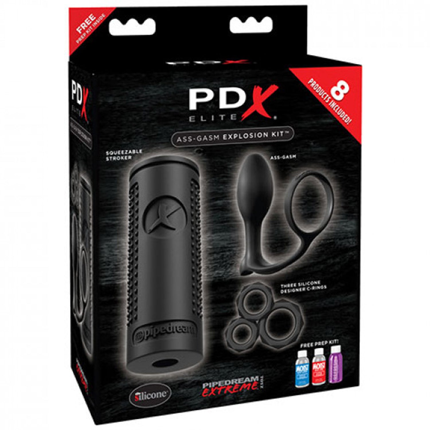 PDX ELITE ASS-GASM EXPLOSION KIT - BLACK
