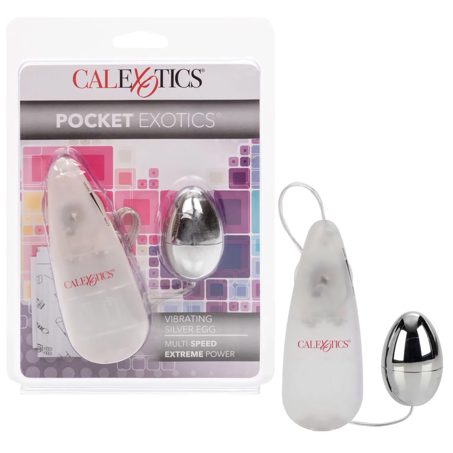 CALEXOTICS POCKET EXOTICS VIBRATING EGG - PLATA