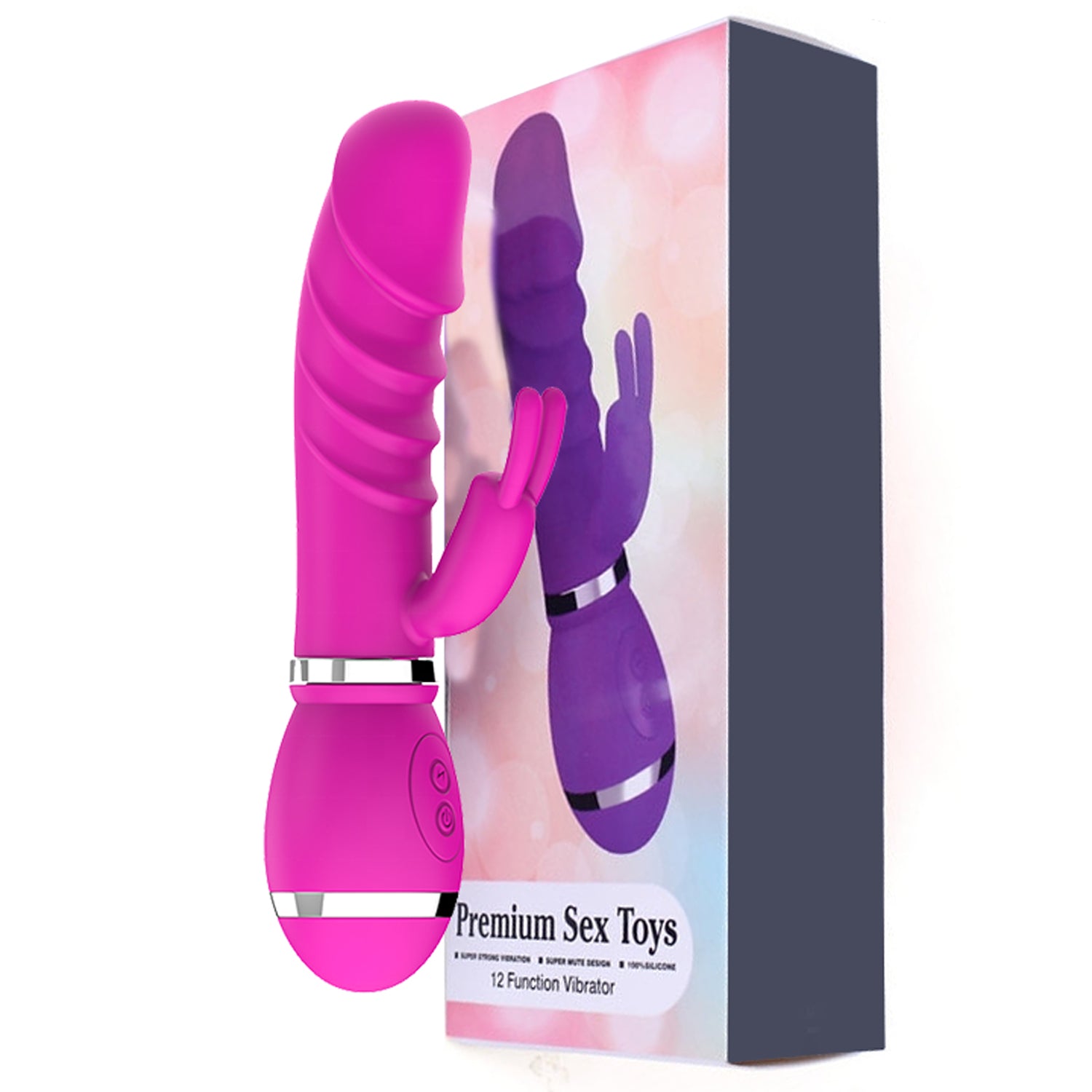 PREMIUM SEX TOYS RABBIT PINK RECHARGABLE