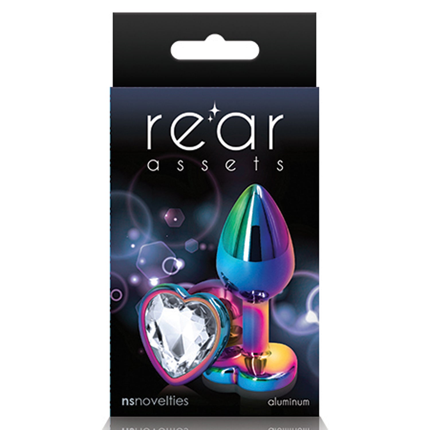 REAR ASSETS - MULTICOLOR HEART - SMALL - CLEAR