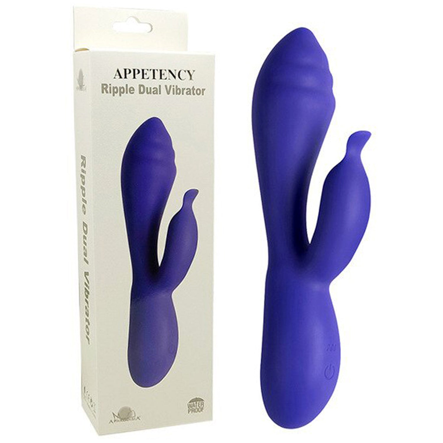 RIPPLE DUAL VIBRATOR PURPLE RECHARGABLE