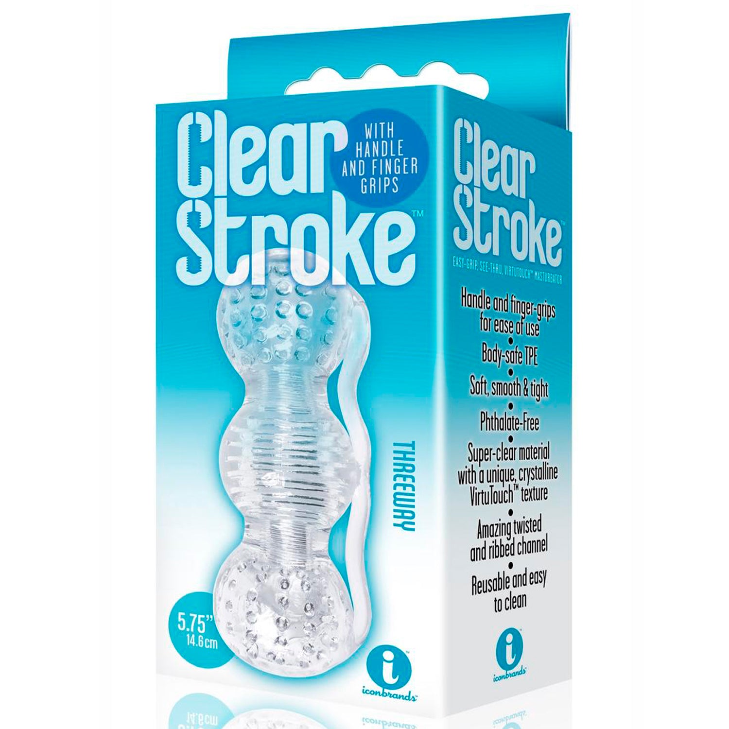 THE 9'S CLEAR STROKE - THREEWAY MASTURBATOR