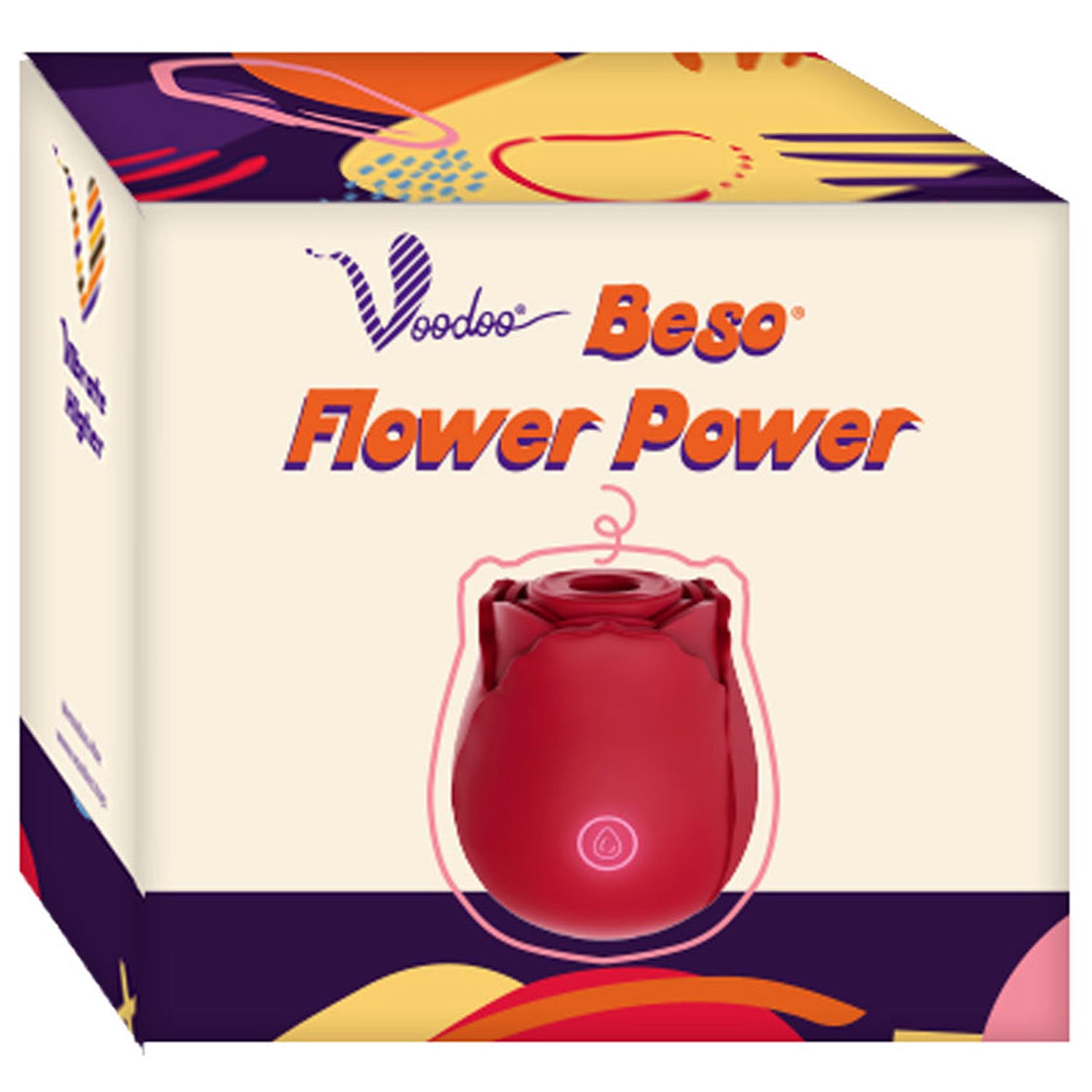 VOODOO BESO FLOWER POWER - ROJO